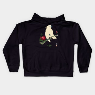 Cockatoo and Pomegranate Kids Hoodie